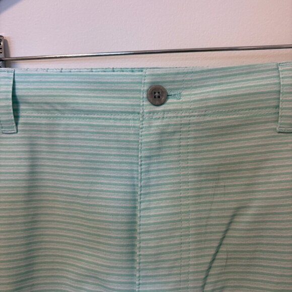 Jack Snicklaus Golf Shorts Men's Size 38 Ocean Blue Green Stripped 9" NWT - Picture 7 of 12